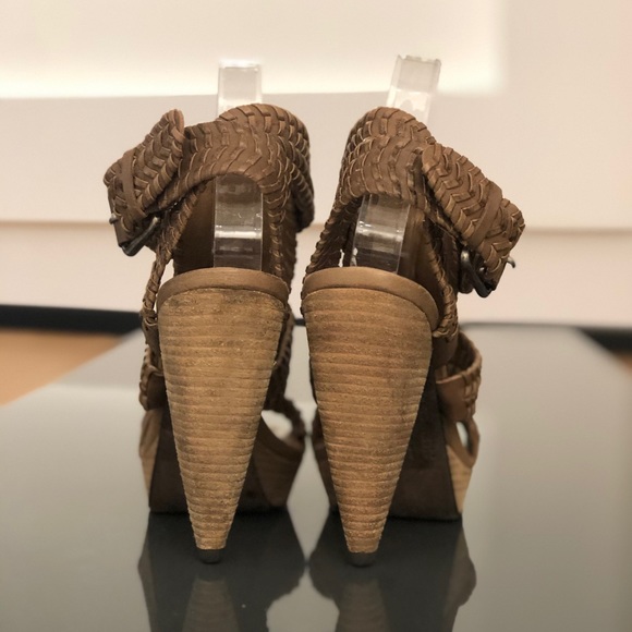 All Saints Bianca Woven Platform Heels EU 39 - Picture 3 of 8